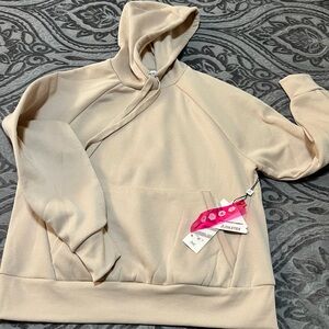 Cream Oversized Boxy Hoodie